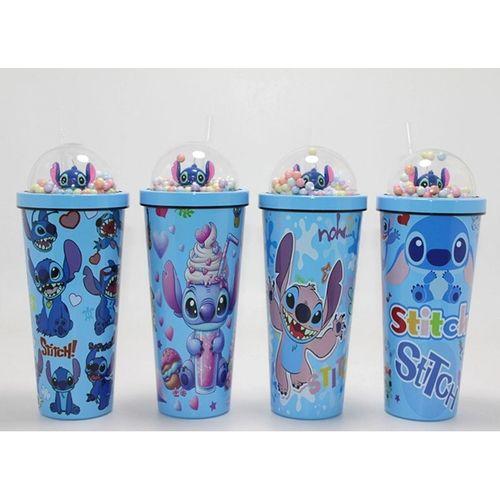 Sevimli Stitch Pipetli Boncuklu Termos & Suluk Alk4708