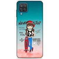 Lopard Samsung Galaxy A12 Uyumlu Kılıf Sokak Modası (9) Kılıf