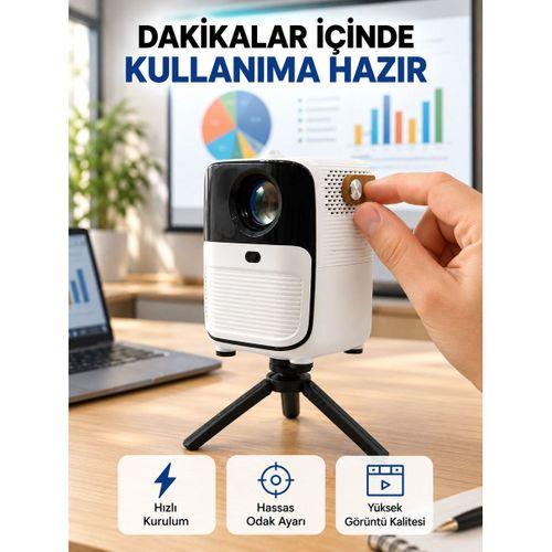 Ultra Hd Çözünürlüklü Taşınabilir Projektör – 1920x1080 Piksel Görüntü Kalitesi Yeni Nesil