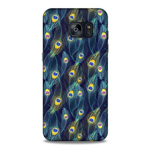 Samsung Galaxy S7 Edge Kılıf Desenli Özel Seri Tüyler (10) Full Koruma Kılıfı