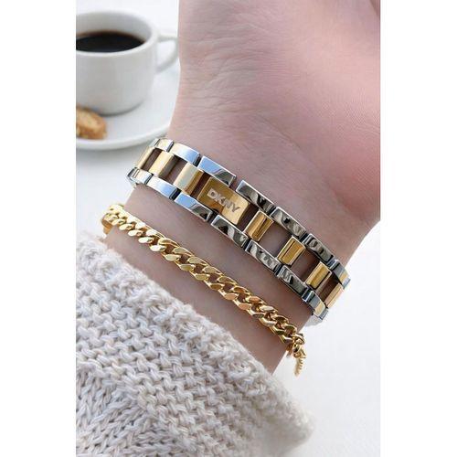 DKNY 2 Yıl Garantili 3 Atm Suya Dayanıklı Kararma Renk Atma Yapmaz Kadın Kol Saati+Bileklik DL009.25