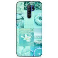 Xiaomi Redmi 9 Uyumlu Kılıf Yeşil Delisi (36) Glitter Kılıf Tropikal orman yeşili