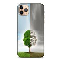 Apple Iphone 11 Pro Kılıf Depresyon (35) Fit Design Kılıf Toz Pembe Lacivert