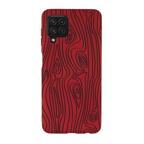 Samsung Galaxy A22 Uyumlu Wooden Desenli Premium Silikonlu Lansman Telefon Kılıfı