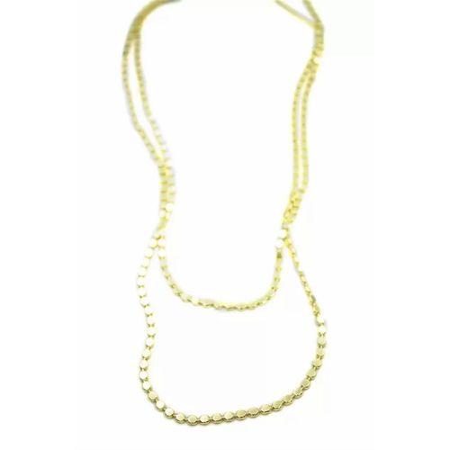 Ezme Zincir Kolye - 90cm - Altın