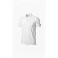 Erkek Pike Kumaş Düğmeli Yaka Regular Fit Günlük Kısa Kol Tişört T-shirt - Beyaz