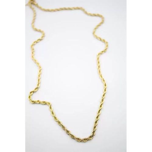 Burgu Zincir Kolye 60cm-4mm - Altın