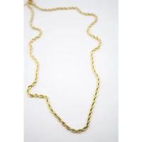 Burgu Zincir Kolye 60cm-4mm - Altın