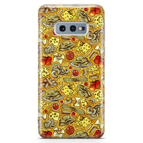 Samsung Galaxy S10e Kılıf Peynirli Makarna Arka Kapak Koruma Desenli Full Koruyucu