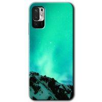Poco M3 Pro Kılıf HD Desen Baskılı Arka Kapak + Temperli Cam - Aurora
