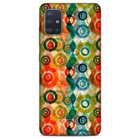 Samsung Galaxy A51 Kılıf Pastel Renkler (31) TPU Kılıf Kırmızı Yeşil