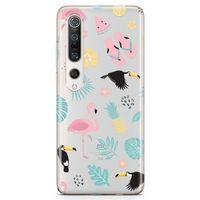 Xiaomi Mi 10 Pro Kılıf Tropik Hayatlar Arka Kapak Koruma Desenli Full Koruyucu