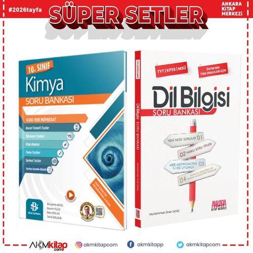 Bilgi Sarmal 10. Sınıf Kimya ve AKM Dil Bilgisi Soru Bankası Seti 2 Kitap