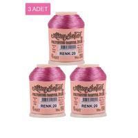 3 Adet Altınbaşak Oya ve Dantel İpi 20 gr - Royaleks - No: 020
