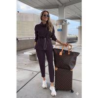 Kadın Uzun Kollu Balıkçı Yaka Belden Lastikli Modal Bluz Ve Pantolon Ikili Takım