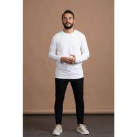 Regular Fit Bisiklet Yaka Rayon Kumaş Full Likralı Uzun Kol Sweatshirt