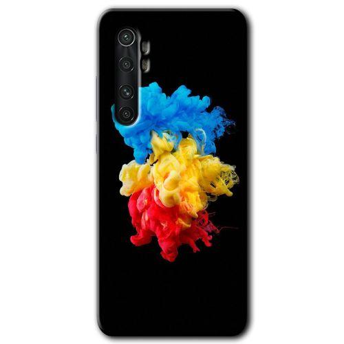 Xiaomi Mi Note 10 Lite Kılıf HD Desen Baskılı Arka Kapak - Black 1 + Kırılmaz Cam