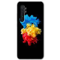 Xiaomi Mi Note 10 Lite Kılıf HD Desen Baskılı Arka Kapak - Black 1 + Kırılmaz Cam