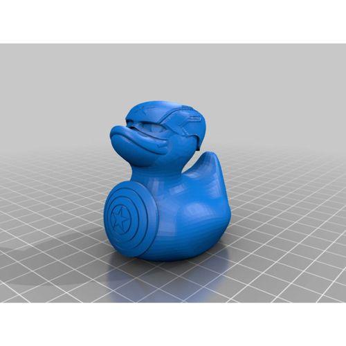 Kaptan Amerika Ördek 3D Baskı (Bu ürün Sadece Plastik parçadır - Almadan Önce Soru Sorabilirsiniz)