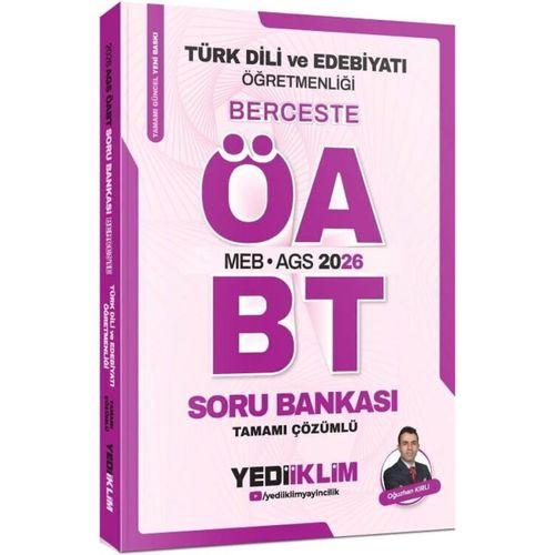 2026 MEB AGS ÖABT Türk Dili Ve Edebiyatı Öğretmenliği Berceste Tamamı Çözümlü Soru Bankası Yediiklim Yayınları