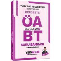 2026 MEB AGS ÖABT Türk Dili Ve Edebiyatı Öğretmenliği Berceste Tamamı Çözümlü Soru Bankası Yediiklim Yayınları