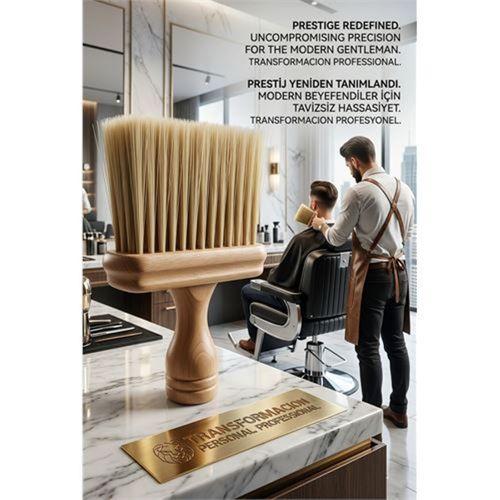 Profesyonel Ahşap Saplı Berber Ense Fırçası - Lüks Seri 722958