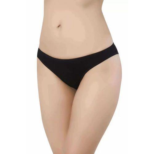 6 Adet Likralı Kadın Slip Külot Leopar Siyah Sarı