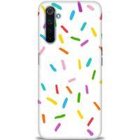 Realme 6 Pro Kılıf HD Baskılı Kılıf - Renkli Konfeti + Tam Ekran Koruyucu