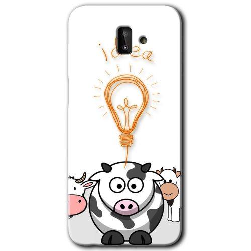 Galaxy J6 Plus Kılıf HD Desen Baskılı Arka Kapak - İdea Lamp + Kırılmaz Cam