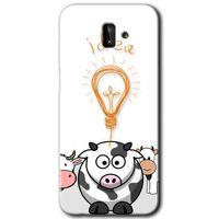 Galaxy J6 Plus Kılıf HD Desen Baskılı Arka Kapak - İdea Lamp + Kırılmaz Cam