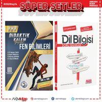 Didaktik Kalem TYT Fen Bilimleri Deneme ve AKM Dil Bilgisi Soru Bankası Seti 2 Kitap