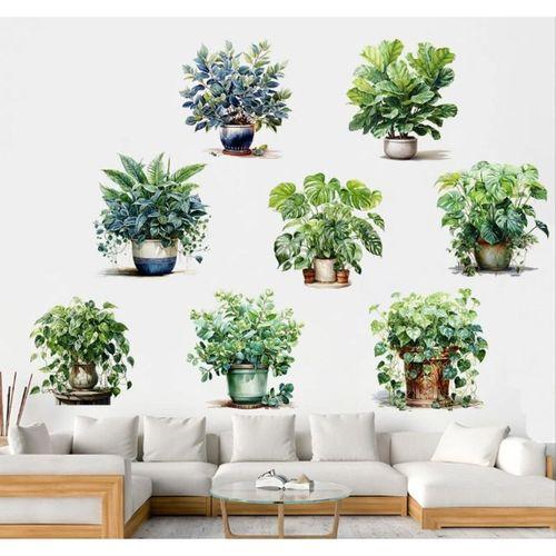Eğitici Oyuncak Saksılı Çiçek Tasarımlı 8li Sticker MC-480A