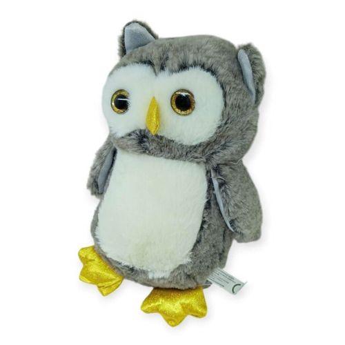 Sevimli Peluş Baykuş 25 cm - Gri
