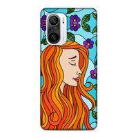 Xiaomi Redmi K40 Uyumlu Kılıf Face'X 14 Lansman Kılıf Turuncu Saç