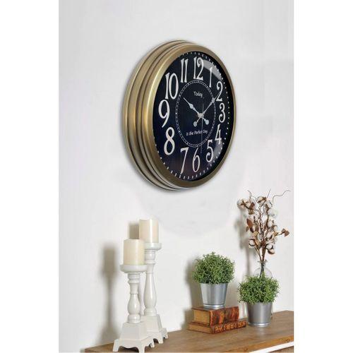 40 Cm Eskitme Metal Dekoratif Duvar Saati