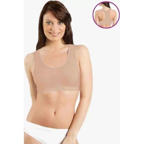 Elite Life Geniş Askılı Kadın Destekli Sporcu Büstiyer Ten Sütyen 777