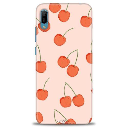 Huawei Y6 2019 Kılıf HD Baskılı Kılıf - Büyük Kirazlar + Tam Ekran Koruyucu