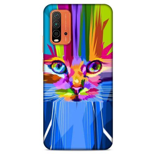 Lopard Xiaomi Redmi Note 9 4g Uyumlu Kılıf Kediler (17) Tasarım Kılıf Rainbow
