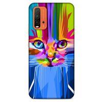 Lopard Xiaomi Redmi Note 9 4g Uyumlu Kılıf Kediler (17) Tasarım Kılıf Rainbow