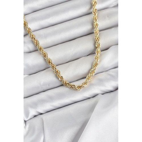CM Burgu Model Gold Renk Pirinç 60 cm Kadın Kolye