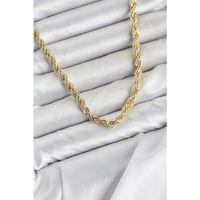 CM Burgu Model Gold Renk Pirinç 60 cm Kadın Kolye