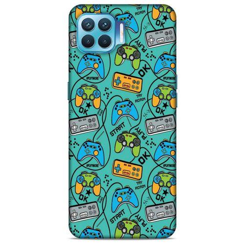 Retro (4) Desen Koruma Kılıfı Renkli Oppo Reno 4 Lite Kılıf