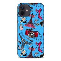 Pop Culture Mavi Apple iPhone 12 Kılıf