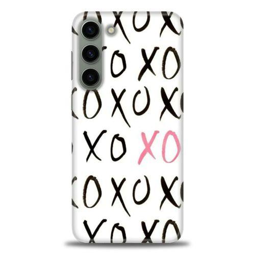 Samsung Galaxy S23 Kılıf HD Baskılı Kılıf - XOXO + Tam Ekran Koruyucu