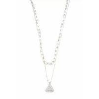 Çoklu Üçgen Kolye - Gümüş