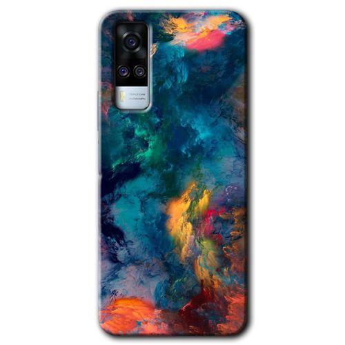 MRCİLETİSİM Vivo Y51a Kılıf HD Desen Baskılı Arka Kapak + Temperli Cam - Valhalla