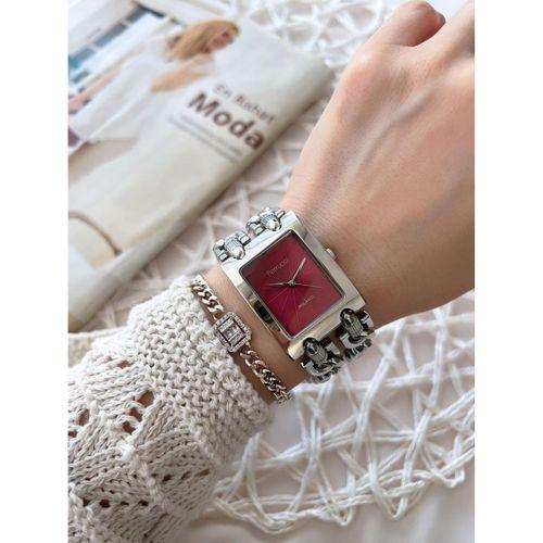 Ferrucci Kadın Kol Saati+Bileklik Özel Seri Çelik Kordon Kararma Renk Atma Yapmaz VS.BLKT.0766