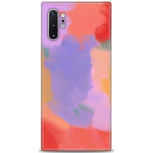 Samsung Galaxy Note 10 Plus Kılıf HD Baskılı Kılıf - Kırmızı + Tam Ekran Koruyucu