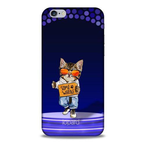 Apple Iphone 6S Kılıf FunnyMaX (42) Rugged Armor Kılıf Kedili Mor