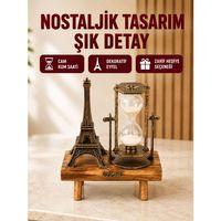 Klasik Tasarımlı Ahşap Kum Saati – Ev Ve Ofis İçin Masaüstü Aksesuarı
